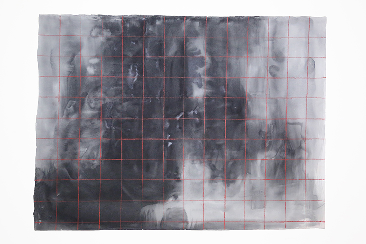 MAPA PARA CRUZAR 2. Acrylic, oil pastel and pencil on canvas, 132 cm x 96 cm, 2014.