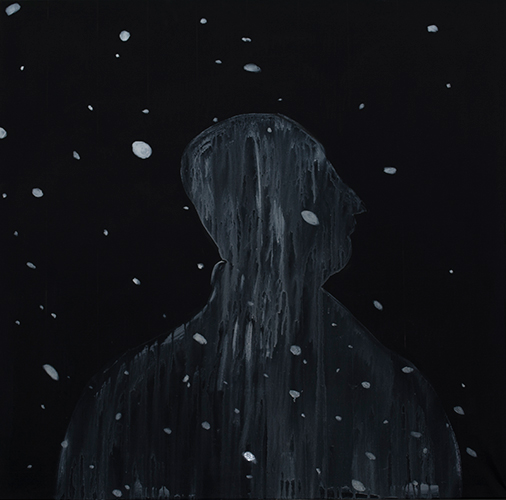 AIRE. Acrylic and oil on canvas, 100 cm x 100 cm, 2016.
